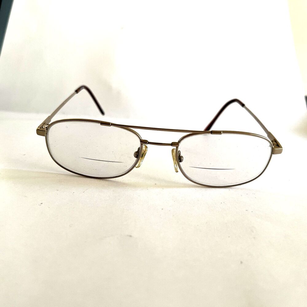 FX27 Eyeglasses Capri Gold Designer Frames Only Gold 53-19-145